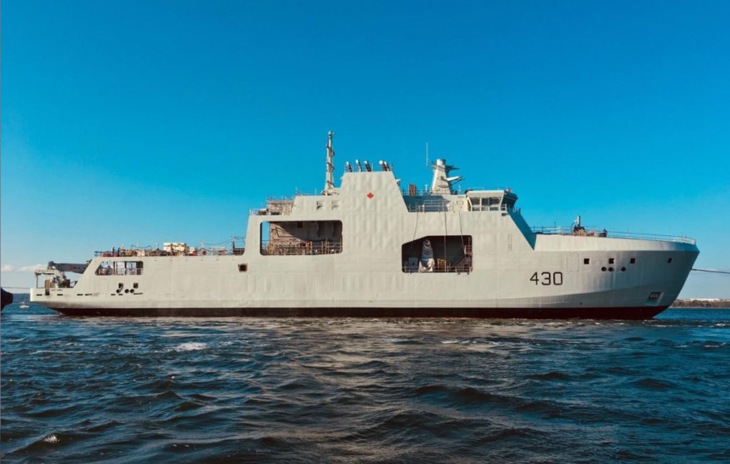 Поставлено перше десантне судно для AOPS ВМС Канади
