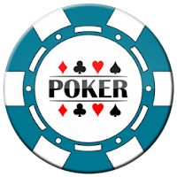 light blue poker chip