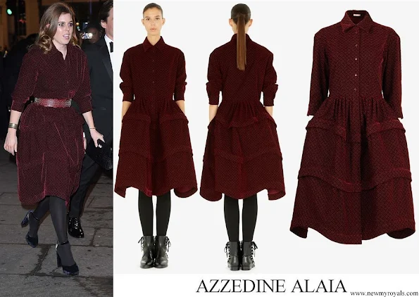 Princess Beatrice wore Azzedine Alaia Knee-length shirt-dress