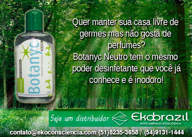Produto limpeza ecológica - Botanyc Desinfetante sem cheiro da Ekobrazil