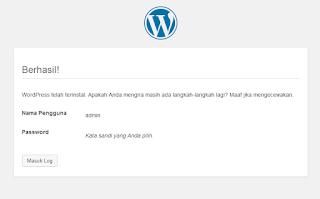 Proses instalasi wordpress kelima