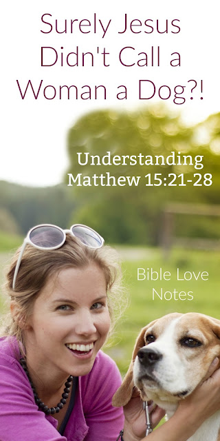 It's easy to misunderstand this statement Jesus made to a woman with a sick daughter. This 1-minute devotion explains the meaning. #Jesus #BibleLovenotes #Bible