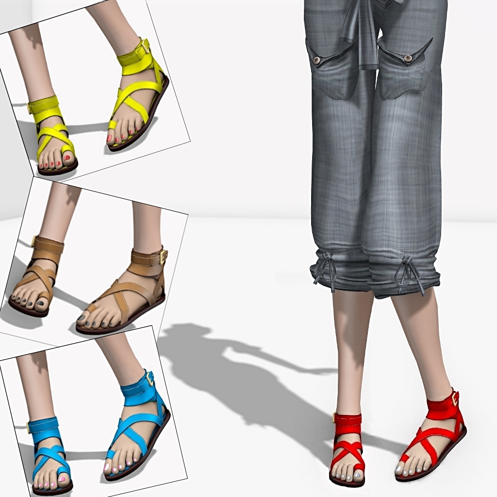funky flat sandals