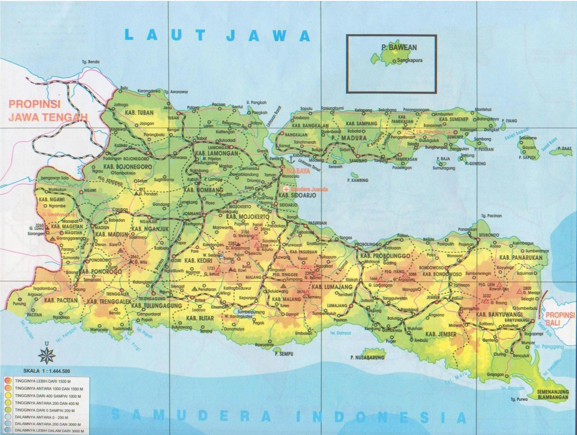 Peta Jawa Peta Jawa Timur