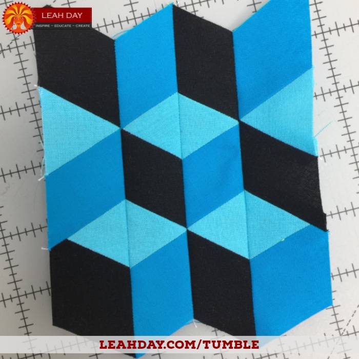 The Free Motion Quilting Project: Tumbling Blocks Quilt Tutorial - No Y