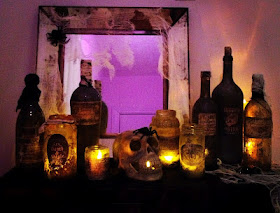 How to make Halloween Potion Jars and Bottles 