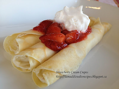 Strawberry Cream Crepes | Addicted to Recipes