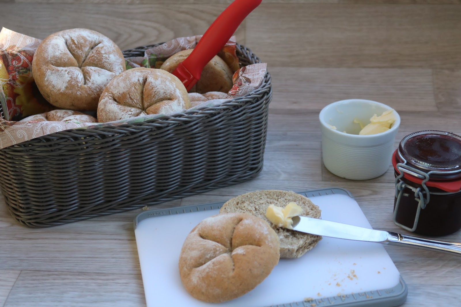 Thermosternchen: Kaiserbrötchen mit Dinkelmehl