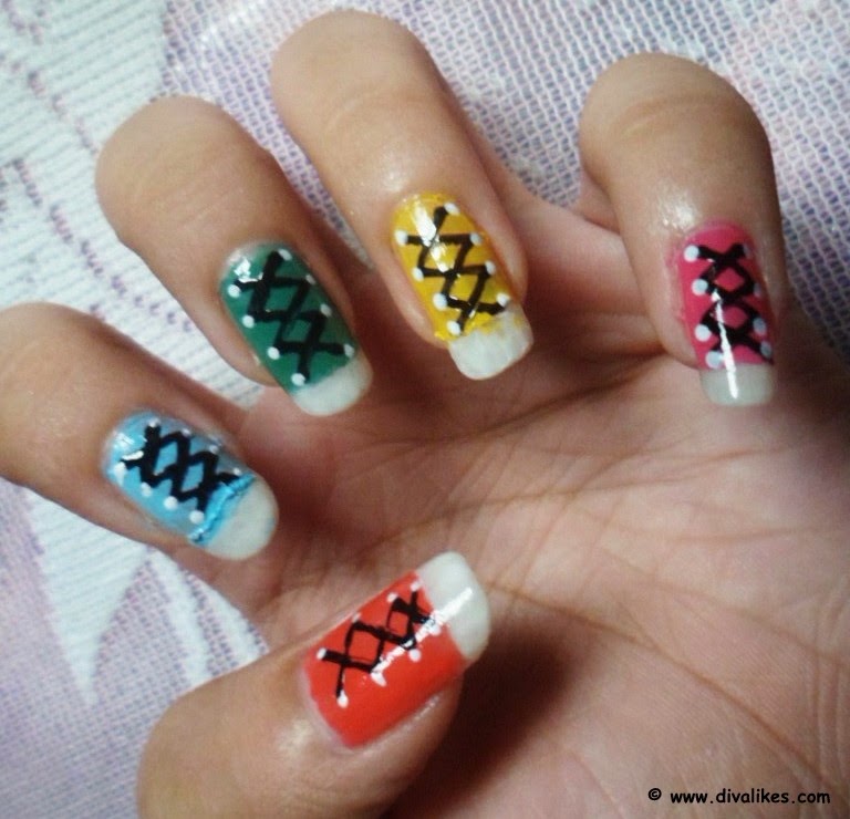 Converse Shoe Nail Art Tutorial Diva Likes