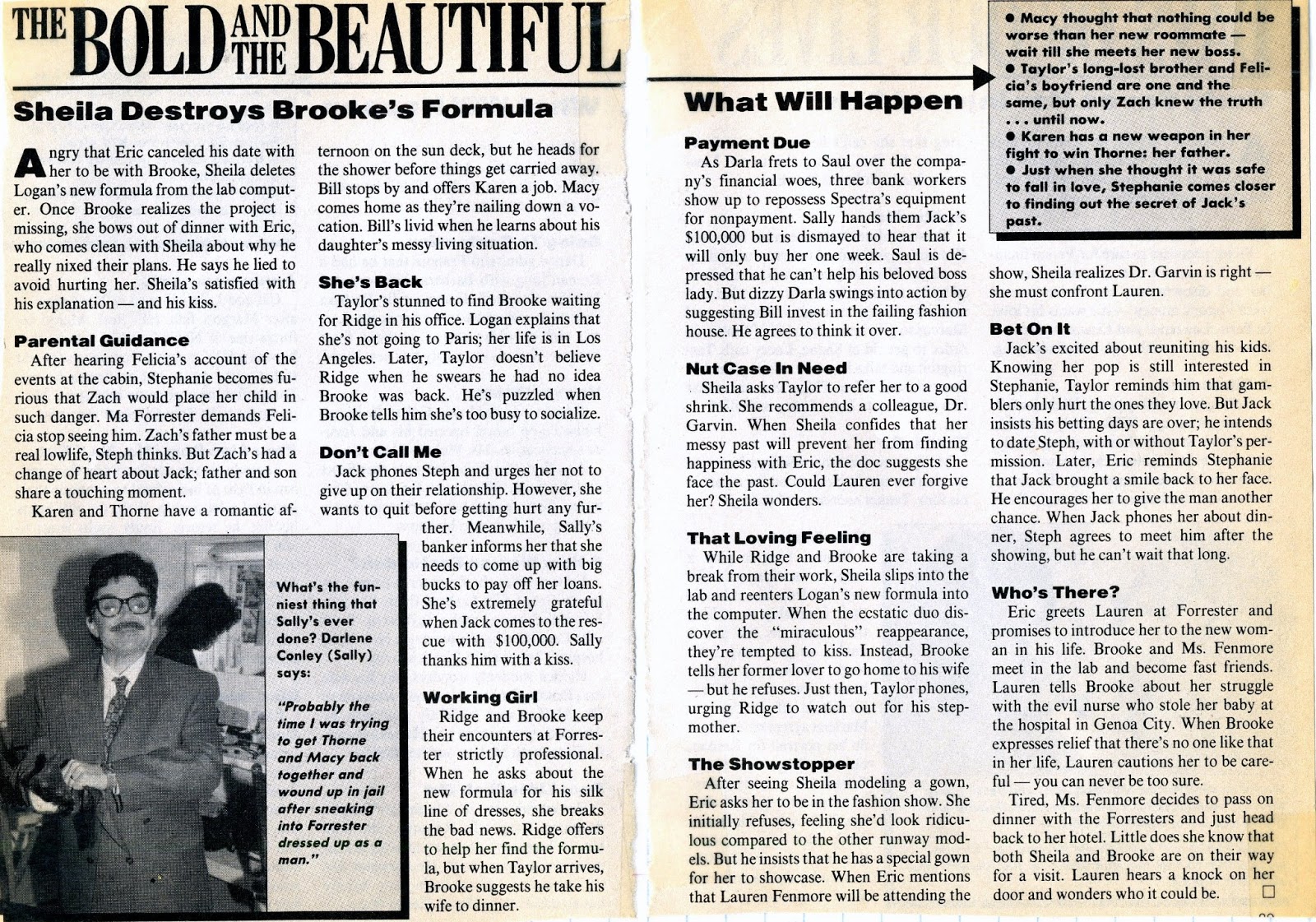 The Bold And The Beautiful RecapOctober 13, 1992 (SOD)