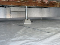 crawl space after insulation