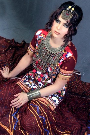 handmade long frock design