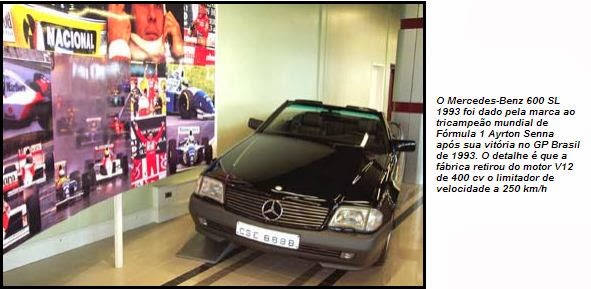 Ayrton Senna: Mercedes 600 SL de Ayrton Senna no Museu do Ulbra