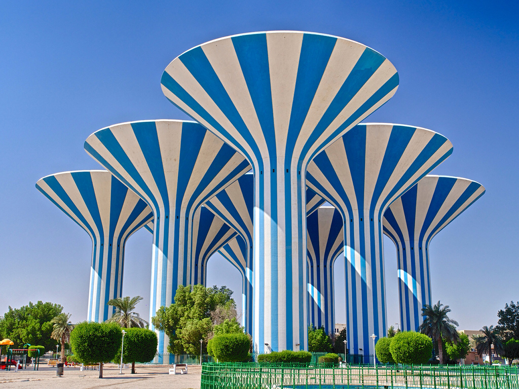 Inauguración de las torres de Kuwait