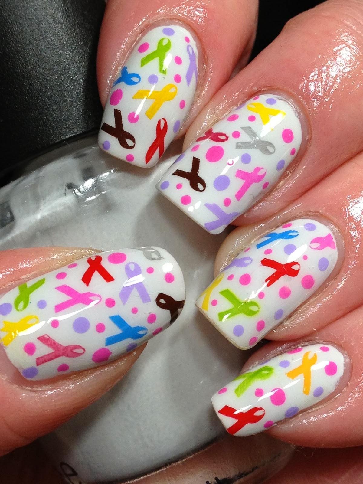 Canadian Nail Fanatic: World Cancer Day Nails!
