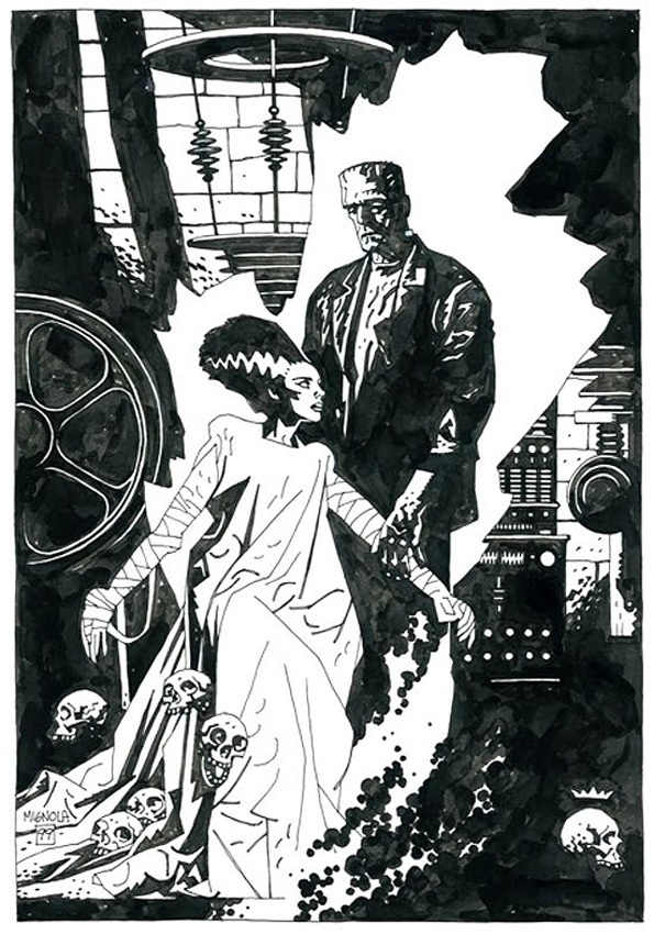 The Midnight Rant Frankenstein Friday Bride of Frankenstein art by