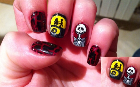 Decorações de unhas para Halloween terroríficamente divertidas elfandarilha