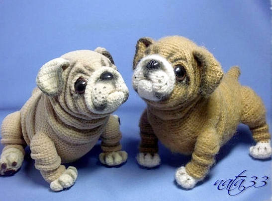 bulldog puppies amigurumi dog crochet pattern