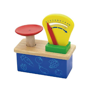 Details about   Little Town Pink Wooden Kids Scales Tole Play Ideal Christmas Present 