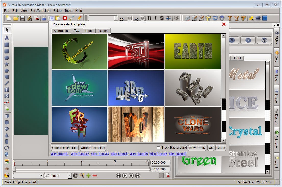 Aurora 3D Animation Maker Software / Aplikasi Untuk Membuat Animasi