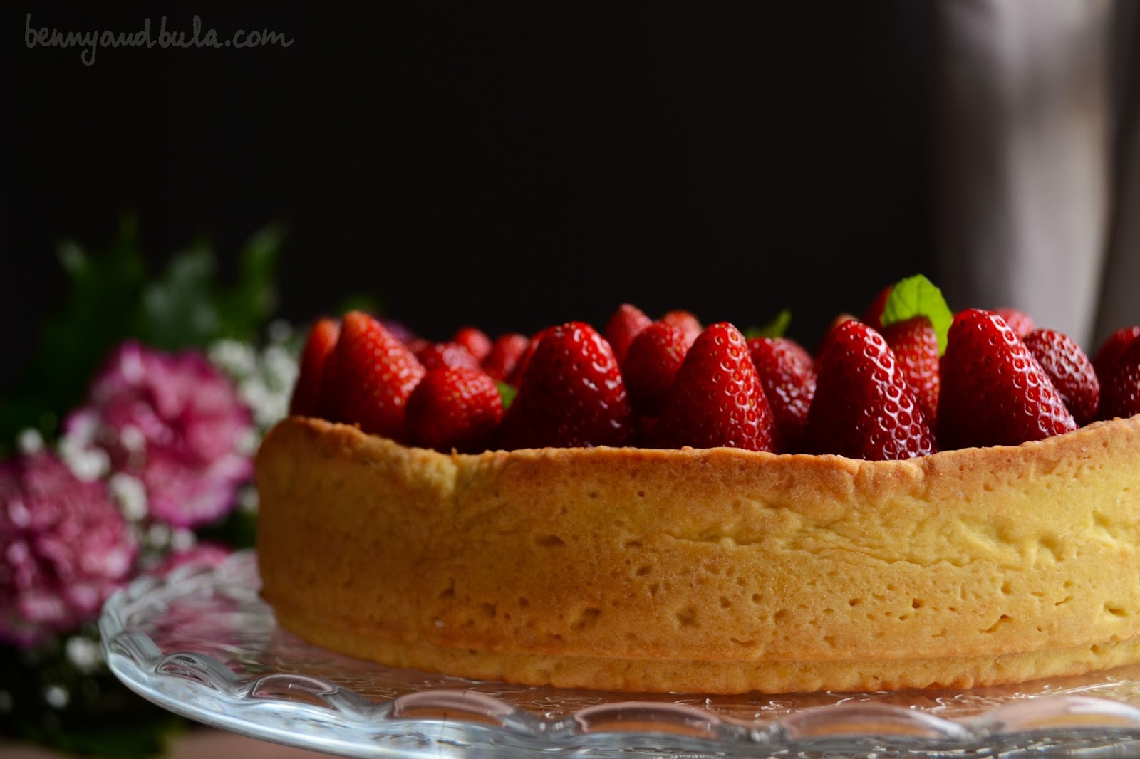 crostata fragole e crema ricetta/ strawberry cream tart recipe