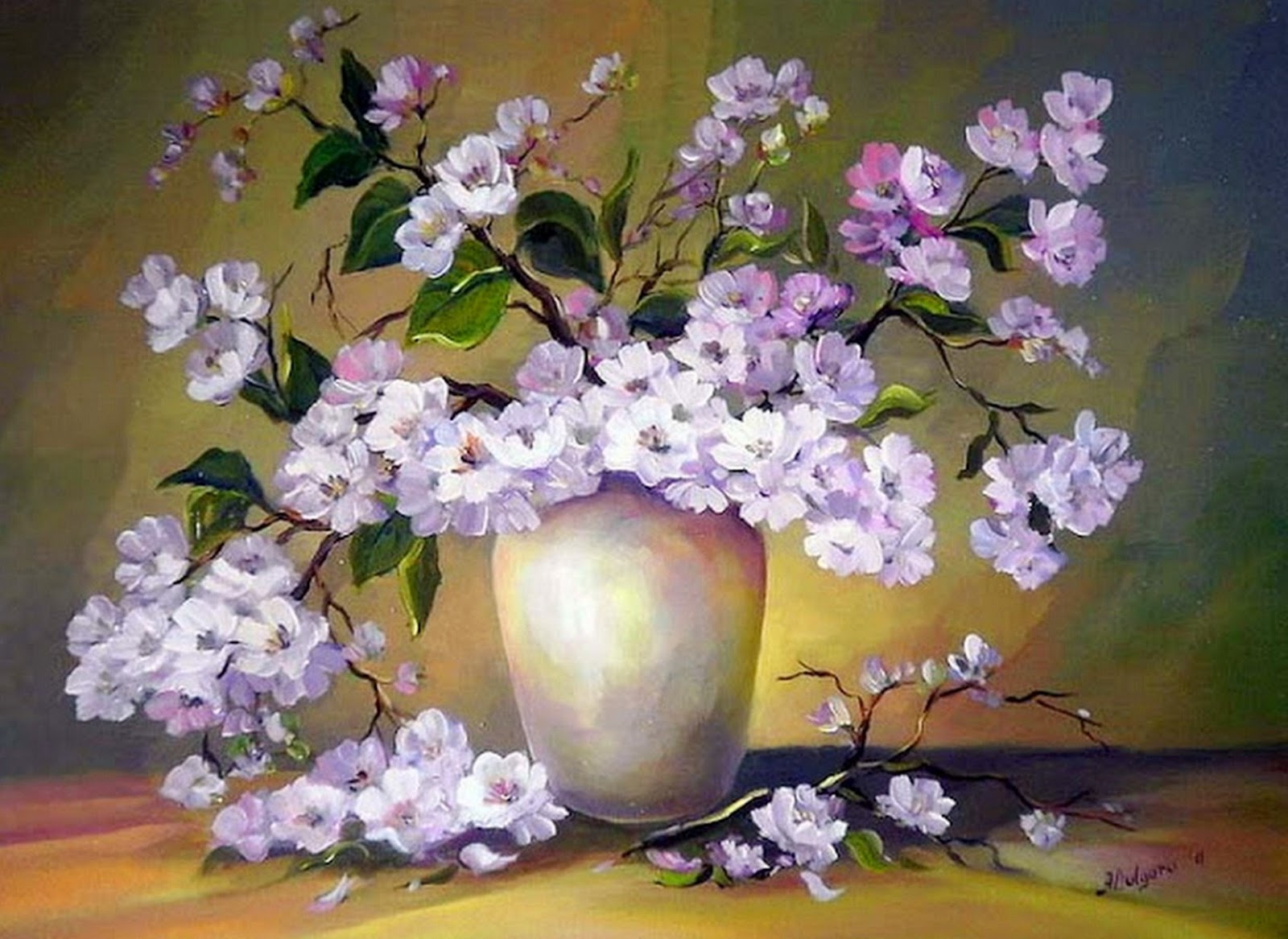 EL ARTE Y ACTIVIDAD CULTURAL: Pinturas Famosas de Flores al Óleo, Anca