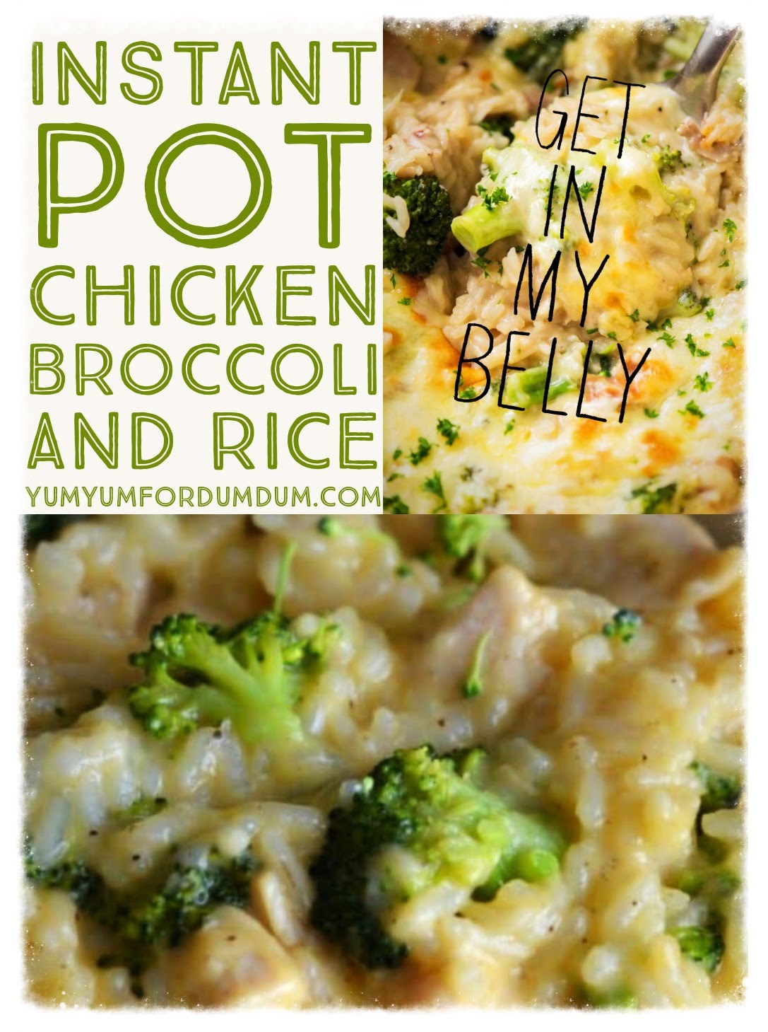 Yum Yum for Dum Dum Instant Pot Chicken Broccoli and Rice