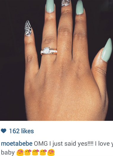 Screenshot 2015 03 05 17 30 57 TV personality Moet Abebe gets engaged...see her ring