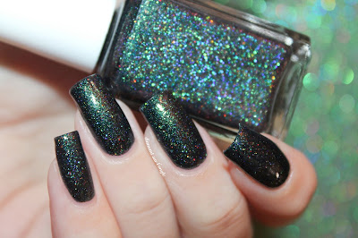 Swatch of the nail polish "Harbour Lights" from Glam Polish  // What's In-die Box