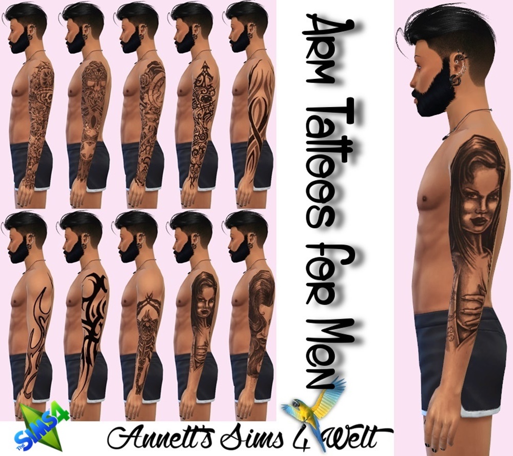 McLayneSims Stone Boy Tattoos  Sweet Sims 4 Finds