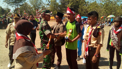 UPACARA PENUTUPAN PRAMUKA KE 56 DI BUPER RADEN RANU KUSUMA DS BONAGUNG