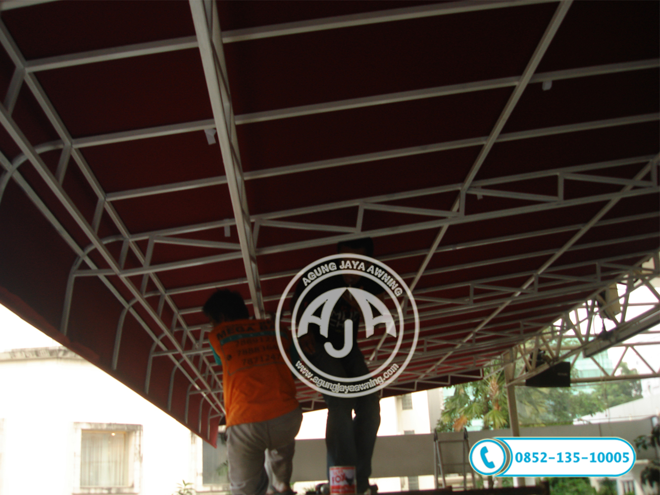 Awning Canopy Kain Jasa Tenda Membrane, Canopy sunbrella Awning