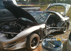 Wrecked LS1-powered 1999 Pontiac Trans Am sold at auction.