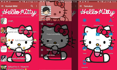 BBM Mod Hello Kitty Pink v3.2.0.6 Apk Terbaru Gratis