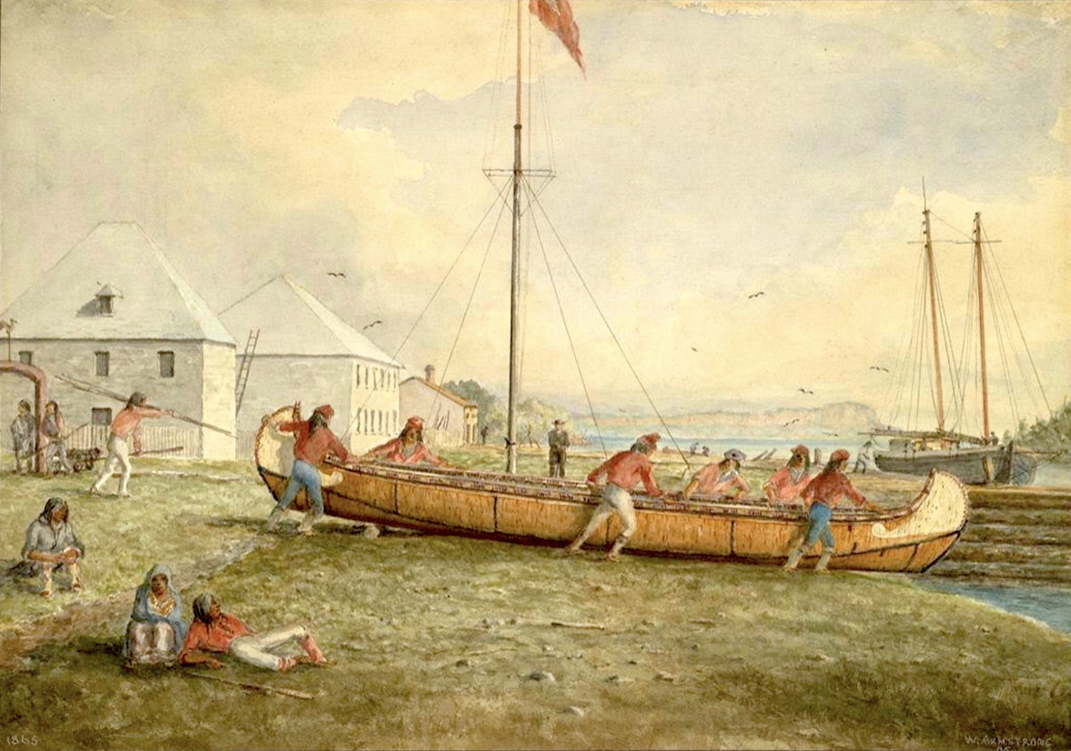 Ripples from La Prairie Voyageur Canoes Voyageurs and Their Canoes