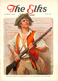 Cover by Paul Stahr for The Elks magazine 1924 July