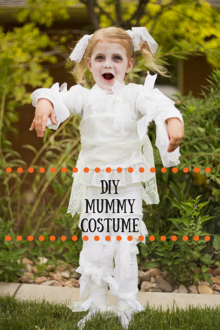 do it yourself divas: DIY: Little Girl Lace Mummy Halloween Costume