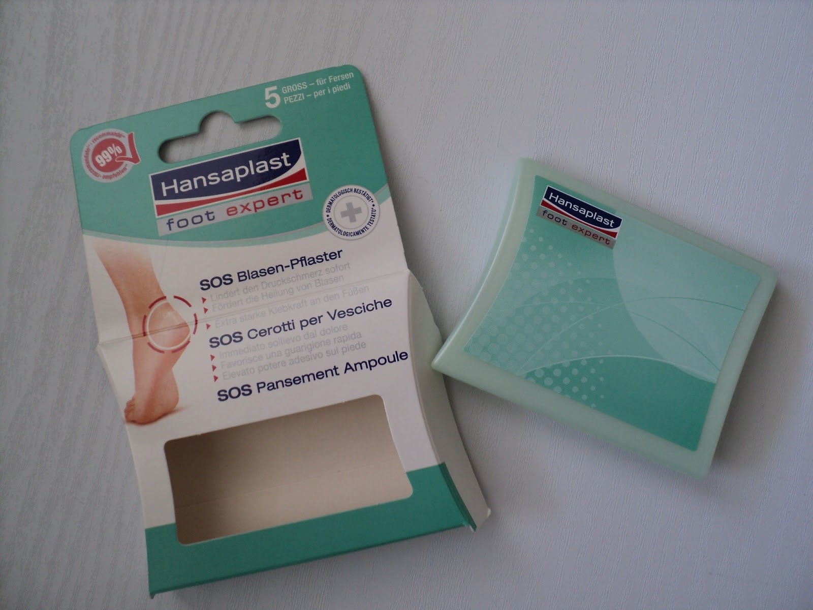 Christinas Produkttests SOS Blasenpflaster von Hansaplast foot expert