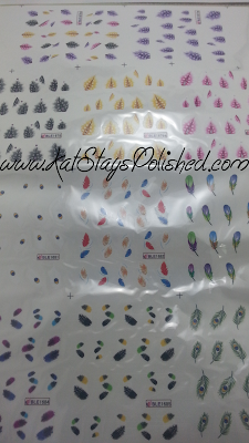Born Pretty Store - 11-pc Feather Nail Art Water Decals