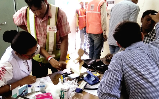 Emaar India organizes free health camps for its site workers Emaar India organizes free health camps for its site workers