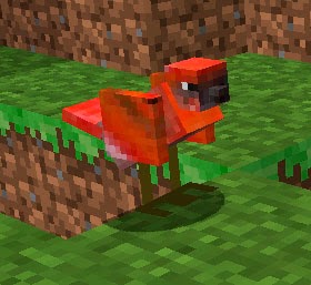 Mo' Creatures pájaro rojo Minecraft mod