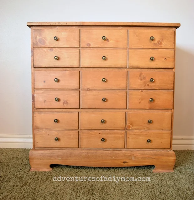 dresser with early american stain