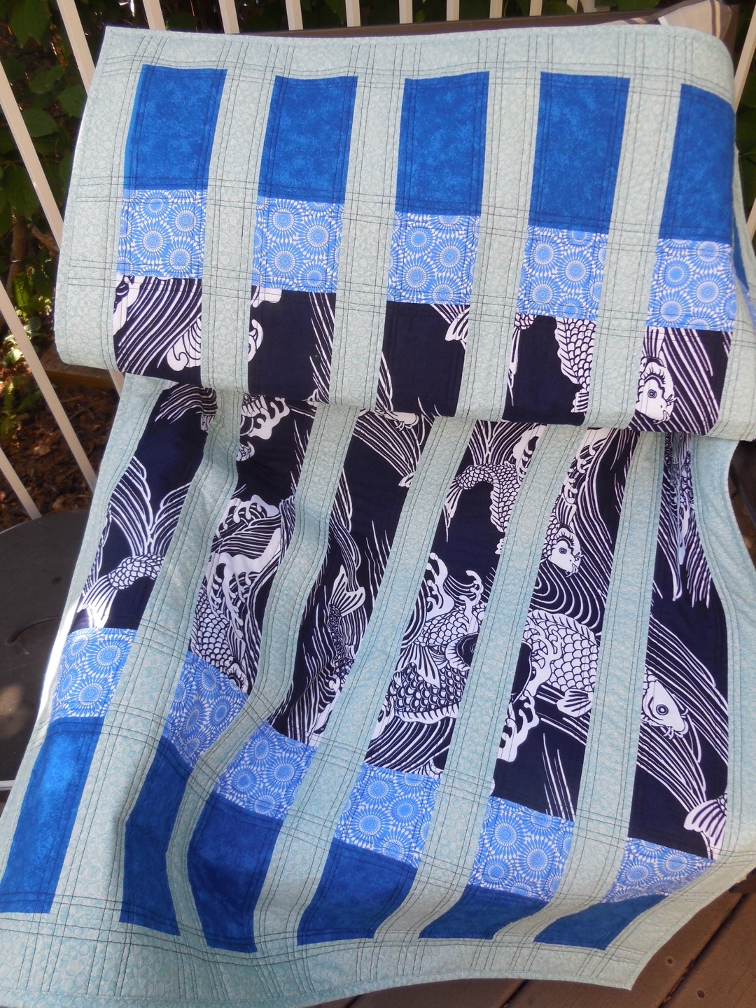 QUILTERS...ENJOY COLOR! : KOI POND QUILT
