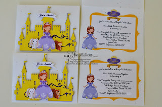disney_princess  sofia_the_first handmade_invitations cricut silhouette_cameo 