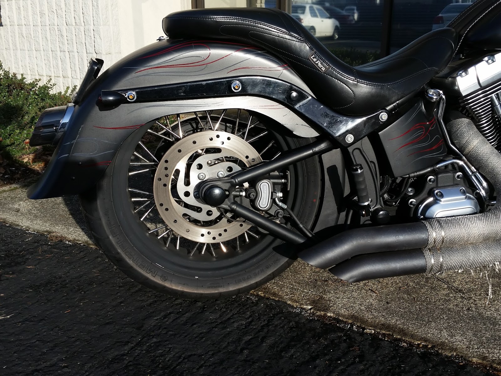 OMG Motorsports 2013 HARLEY FLSTFB FAT BOY LO "BLACKED OUT, AIR RIDE