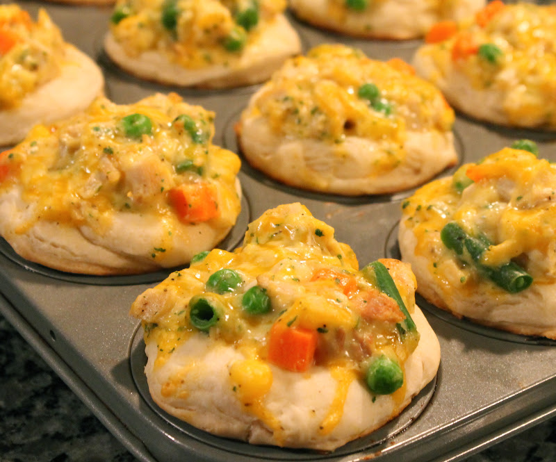 Cooking with Mandy Chicken Pot Pie Cupcakes