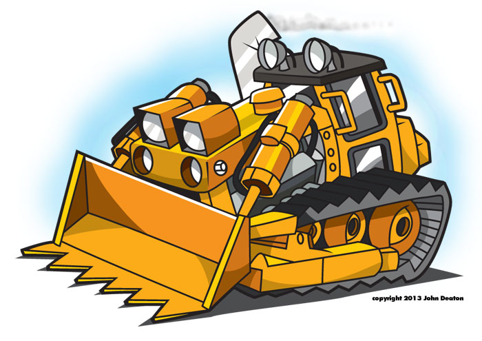 free vector bulldozer clipart - photo #48