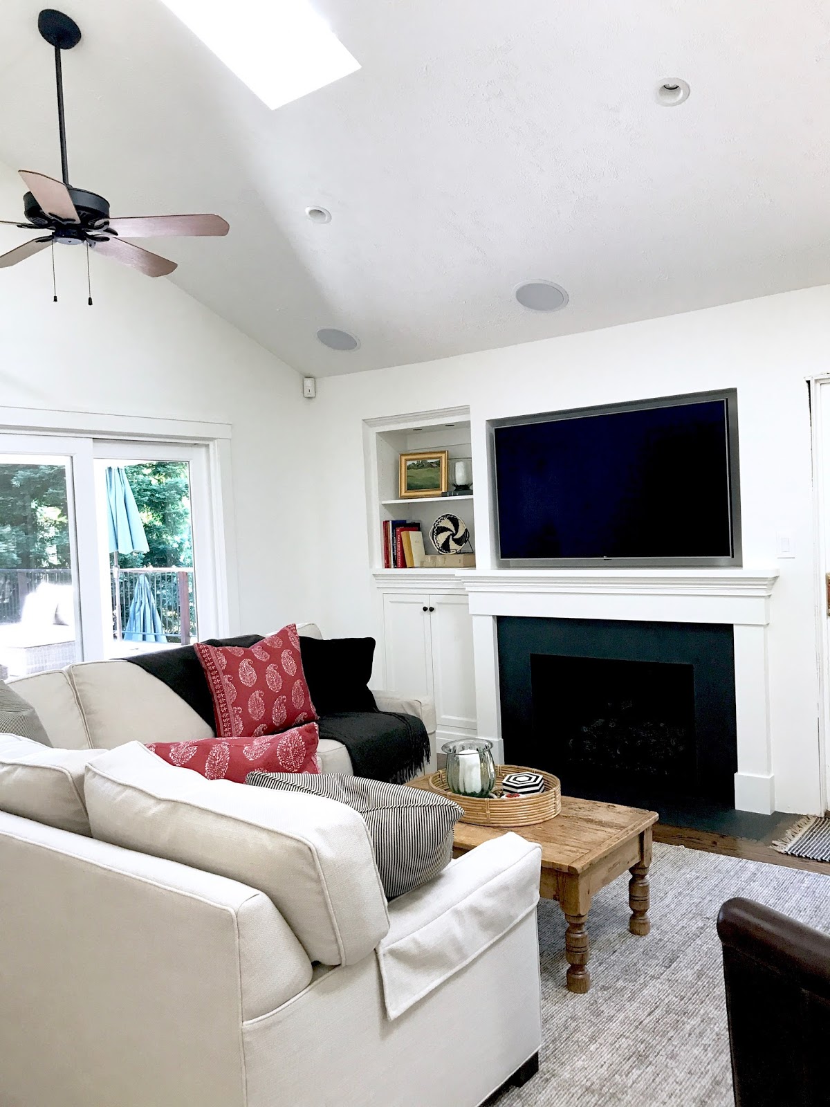 Modern Farmhouse Family Room Before And After