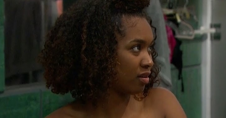 Big Brother 20 houseguest Bayleigh Dayton lotions up her breasts after a sh...