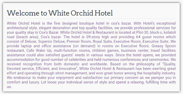 white orchid hotel